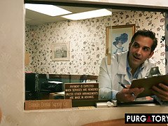 Blasen, Braunhaarige, Kehlenfick, Lecken, Muschi, Realität, Schreiend, Rasiert