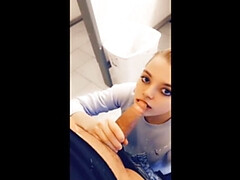 浴室, チン, 小柄, フェラする