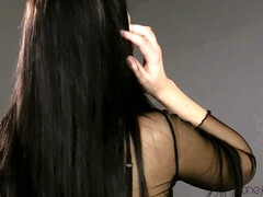 Cul, Gros seins, Masturbation, Chatte, Solo, Jarretelles, Adolescente