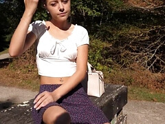 素人, 美女, 茶髪の, バック, 露出狂, 小柄, 赤毛, オッパイの