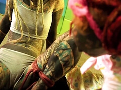 How To Bondage - Frog Tie Tutorial - Shibari Workshop With Petite Blonde