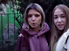 Man die toekijkt, Europees, Vriendin, Hardcore, Buiten, Gezichtspunt, Geschoren, Tiener