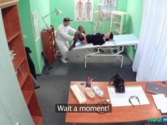 Doctor makes sure patient is well checked over