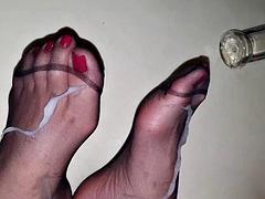 Compilation, Pieds, Fétiche, Fétiche des pieds, Branlette thaïlandaise, Lingerie, Mère que j'aimerais baiser, Collant