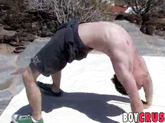 Corridas, Gay, Masturbación, Al aire libre, Solo