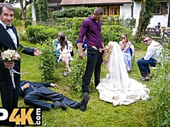 ブロンド, 結婚, 浮気者, フェティッシュ, 公共, 剃毛, ストッキング, 結婚式