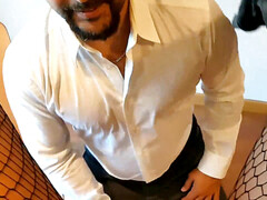 Spermaladung, Schwarz, Sekretärin, Ablutschen