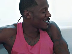 Anal, Grosse bite, Noire, Sucer une bite, Tir de sperme, Noir ébène, Homosexuelle, Tatouage