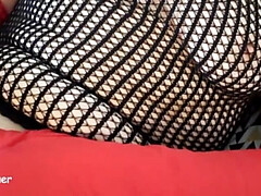 Leie, Schwarz, Kleid, Behaart, Masturbation, Reif, Strümpfe, Vibrator