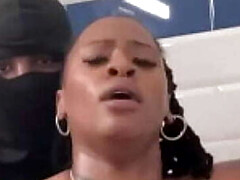 Cul, Beauté, Gros seins, Noire, Grosse, Interracial, Petite femme, Douche