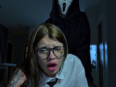 Hard Anal with Screaming. Porn Parody of the Movie scream Halloween
