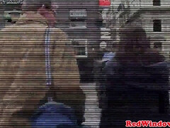 Mamada, Estilo perrito, Holandés, Europeo, Prostituta, Realidad, Puta, Medias largas