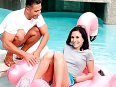 デカ尻, デカチン, 茶髪の, バック, 自然山雀, ショートヘア, ティーン, オッパイの