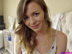 Grosser schwanz, Blondine, Spermaladung, Fetisch, Hardcore, Pov, Flotter dreier, Titten