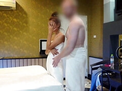 18, 素人, アジア人, 美女, フェラチオ, 茶髪の, 異人種間, ティーン