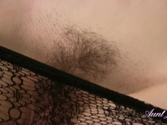 Braunhaarige, Masturbation, Strumpfhose, Solo