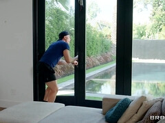 Inked slut Chantal Danielle gets fucked all over the house