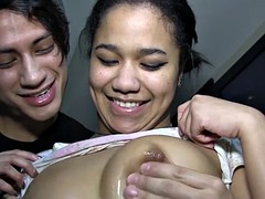 Amateur, Asiático, Negro, Ébano, Interracial, Mexicano