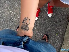 Grosse titten, Blasen, Hd, Im freien, Pov, Öffentlich, Rotschopf, Schreiend