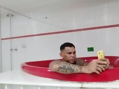 Enthousiasteling, Kont, Pijpbeurt, Sperma shot, Lul, Interraciaal, Latijnse vrouw, Tieten likken