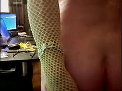 女装男装, ヨーロピアン, フランス人, ゲイ, 手コキする, 下着, オナニー, おもちゃ