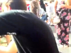 Amateur teens voyeur fucking in public place