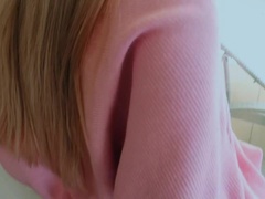 Kont, Blond, Pijpbeurt, Stel, Sperma shot, Hondjeshouding, Sperma in gezicht, Kut duiken