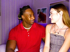 18, 美女, フェラチオ, ハードコア, 異人種間, なめる, ポルノスター, ティーン