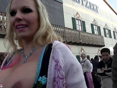 Hot busty MILFs Die Oktoberfest Challenge!