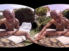 Noire, Homosexuelle, Masturbation, De plein air