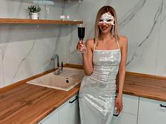 Amateur, Blonde, Attrapée, Tromperie, Exhib, Petite amie, Fête, Épouse