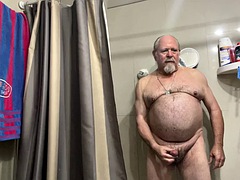 Leie, In den arsch, Grosser schwanz, Pummelig, Schwul, Masturbation, Dusche, Spielzeuge