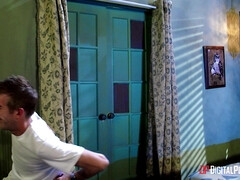 お尻, 美女, フェラチオ, 茶髪の, ヨーロピアン, 現実, タトゥー, ヤリマンの