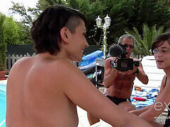 xxx audition of a French teenage Princesse Prisca by the po