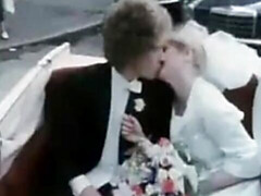 Grosse bite, Sucer une bite, Mariée, Tir de sperme, Robe, Groupe, Maman, Rétro