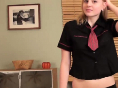 Enthousiasteling, Blond, Alleen, Tiener, Uniformpje