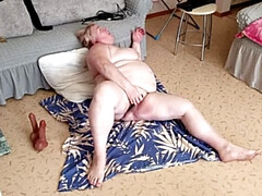 毛深い, オナニー, 熟年, 淫乱熟女, 自然山雀, ロシア人, 義母, バイブレーター