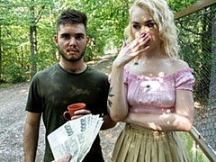 Grote kont, Grote lul, Pijpbeurt, Hondjeshouding, Natuurlijke tieten, Buiten, Tiener, Tieten likken