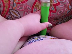 Gorda, Masturbación, Bragas, Juguetes