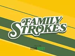 Familystrokes - big boobed stepsister nearly gets caught hardcore her stepbrother