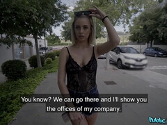 Leie, Blondine, Blasen, Spermaladung, Schwanz, Im freien, Piercing, Öffentlich