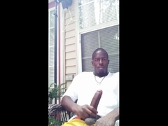 Dboan30 Flashes Huge BBC on Porch - Public Masturbation & Cum