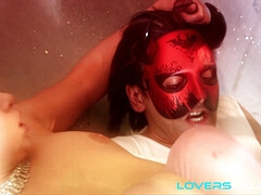 アナル, アスtoマウス, フェラチオ, ダブル開発, 乱交, グループ, ヒール, 穴開きパンティ