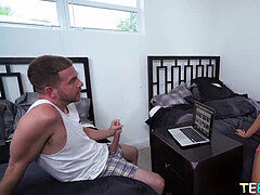 Maya gets her stepbrothers gigantic cock inwards her teen pussy