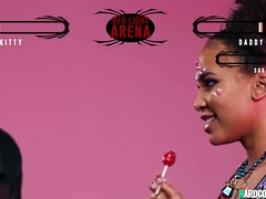 黒人, フェラチオ, 黒人, 彼女, ハードコア, オージー, ポルノスター, 三人