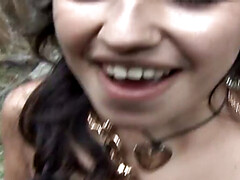 Amateur, Estilo perrito, Casero, Al aire libre, Público, Mojado