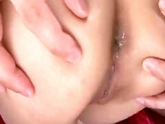Polla, Estilo perrito, Japonés, Orgasmo, Coño, Afeitado, Apretado, Tetas