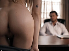 Blondine, Hundestellung, Aufs gesicht abspritzen, Frau, Hd, Orgasmus, Muschi, Titten