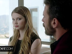 デカ尻, デカパイ, 茶髪の, バック, ドレス, 女 人男 人, 靴, 三人