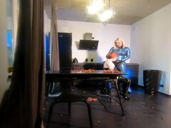 Blondine, Weibliche domination, Fetisch, Deutsch, Latex, Herrin, Mutti, Strapon